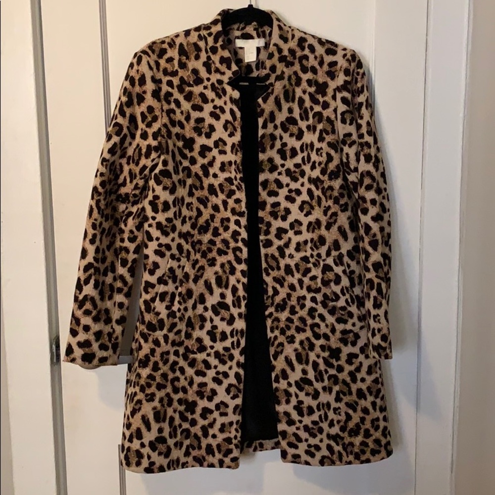 H&M Leopard Coat